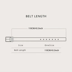 Women's Punk Style Rivet Belt Star Decor PU Leather Belt