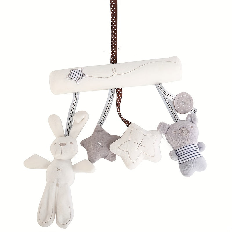 Baby Rabbit Car Hanging Music Bed Around Safety Seat Pendant Plush Toy