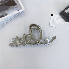 3pcs Alloy Wavy Heart Shaped Hair Claw Hair Sweet Claw