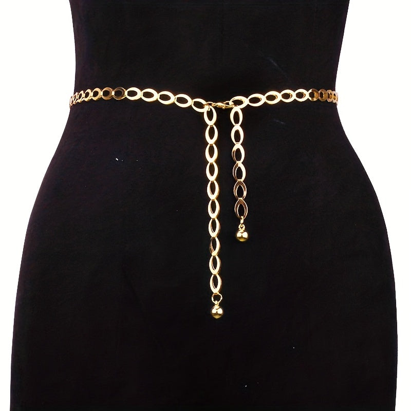 Metal Waist Chain Thin Belt All match Decorative Dress With Belt Waist Rope Punk