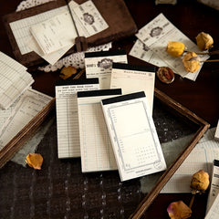 60 Sheets Memo Pad Hand Written Literary Series Decoration Material