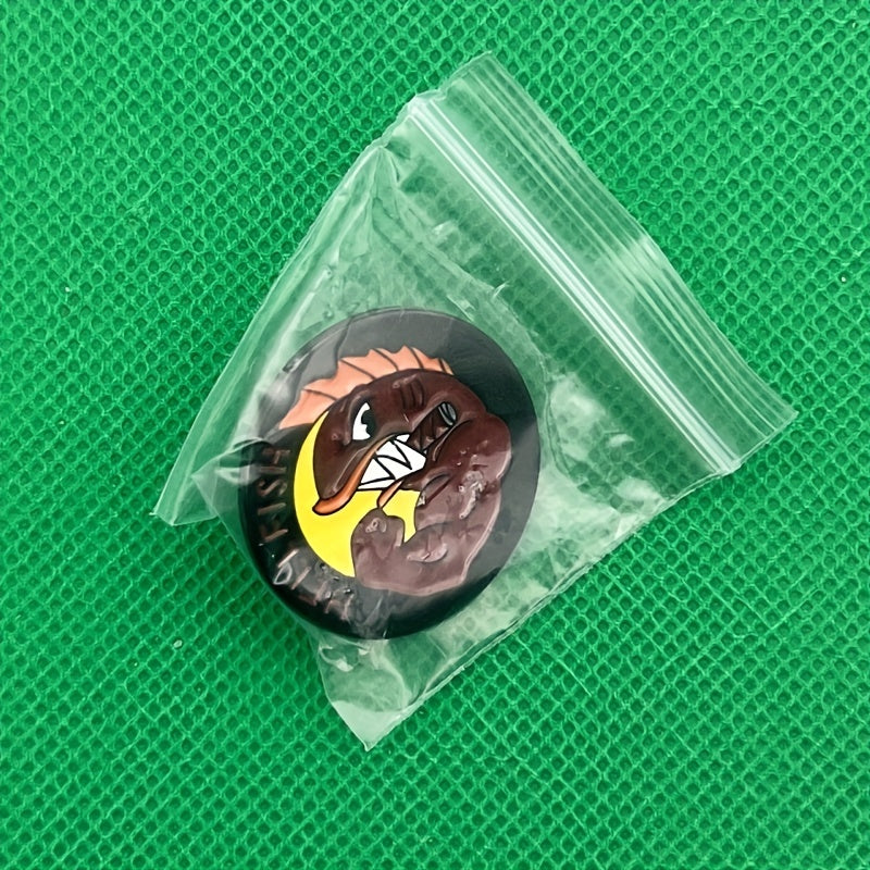 10pcs Hellfish Metal Badge Cartoon Fish Brooch School Bag Clothing Pin