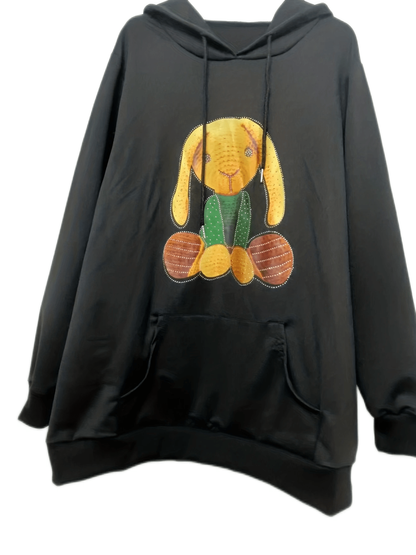  Cartoon Print Stretch Hoodie