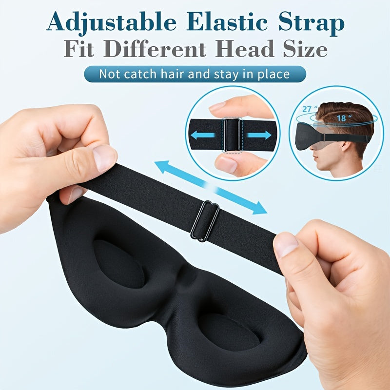 Blackout 3D Contoured Sleep Blindfold Soft Comfortable Eye Mask