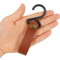 4pcs Leather S Hooks For Hanging Pots Pans Utensils Camping Hook Hanger