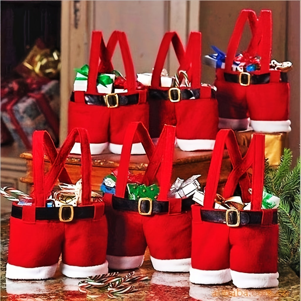 Christmas Candy Gift Bag Scene Decor Holiday Accessory