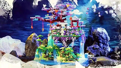 Fantasy Fairy Castle Building Blocks Set ABS Material DIY Construction Kit