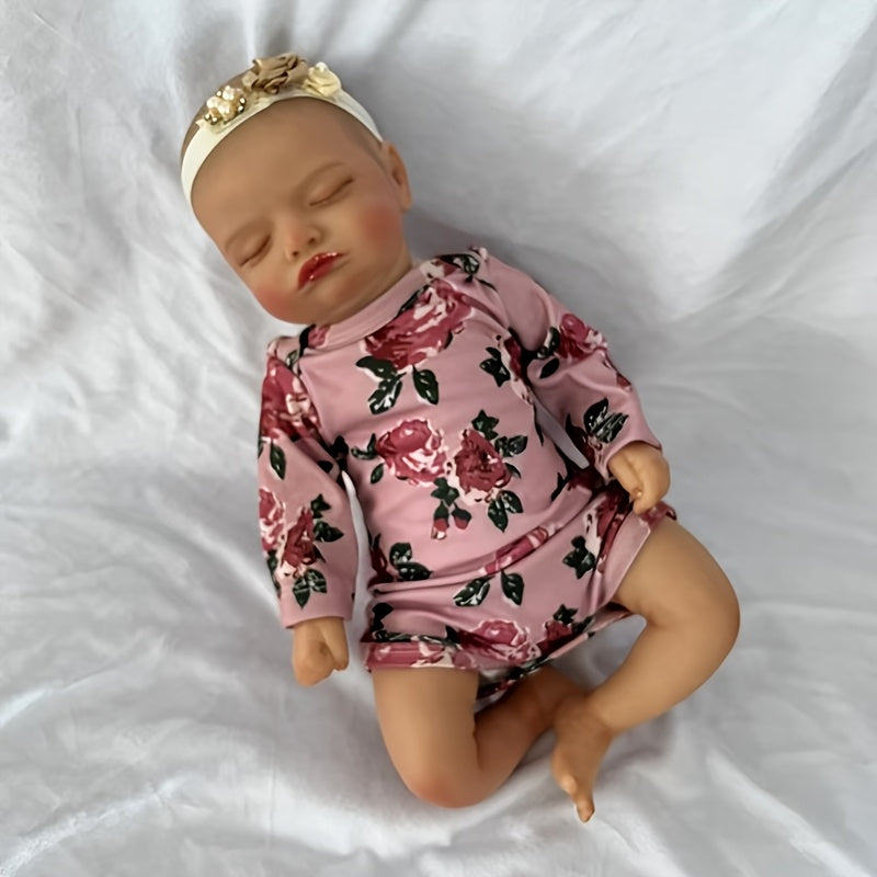 Realistic 18" Reborn Doll Soft Vinyl Body for Halloween, Christmas, Birthday