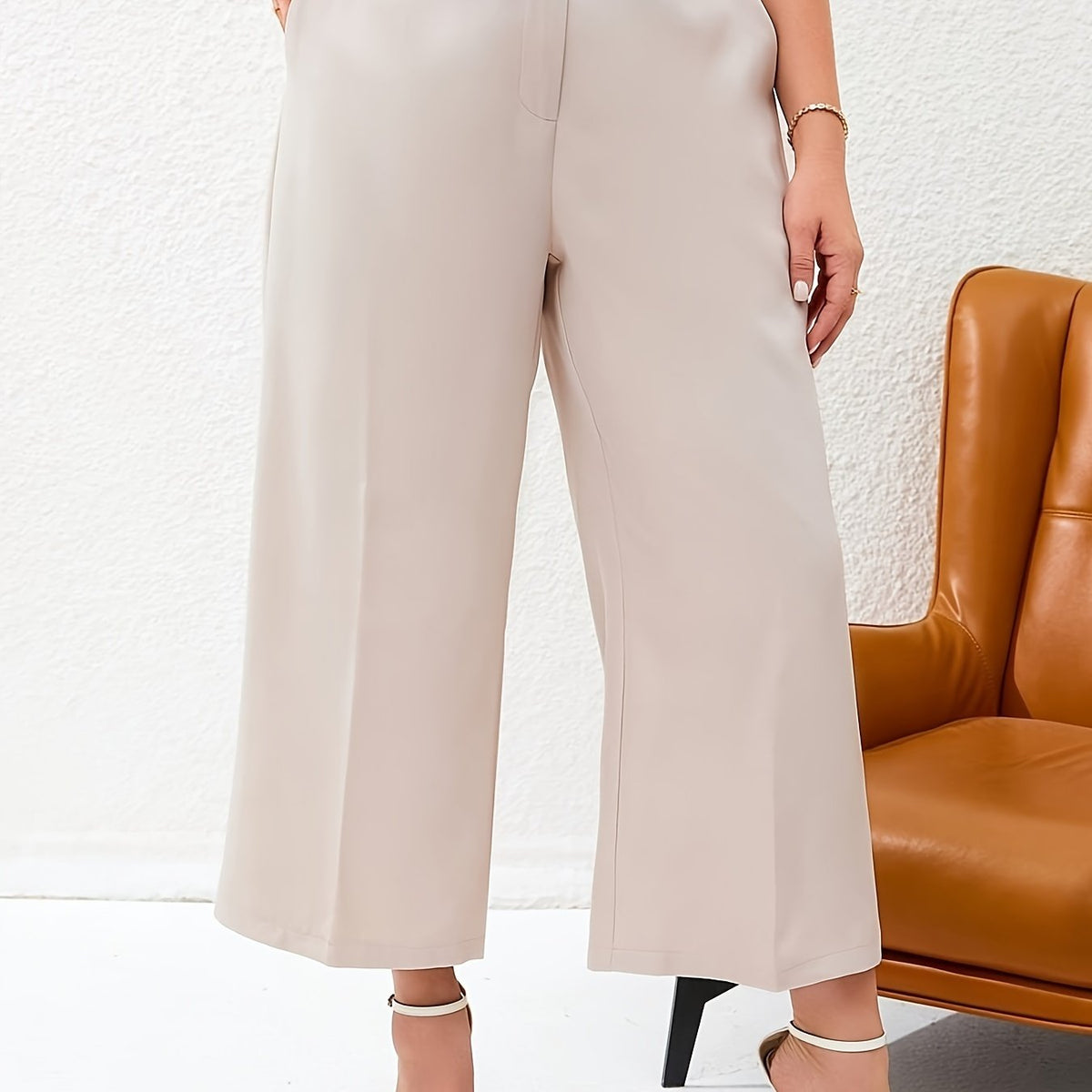  Wide Leg Trousers With Pockets