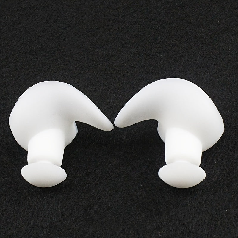 2pcs Silicone Earplugs for Swim Bath Surf Kayak