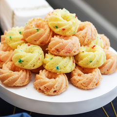 12pcs Silicone Bundt Cake Mold Non Stick Mini Fluted Cake Cups