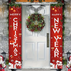 Christmas Door Banner Porch Decor 182x30cm