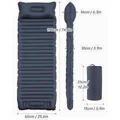 Ultralight Waterproof Sleeping Pad w/ Pillow & Inflatable Bag
