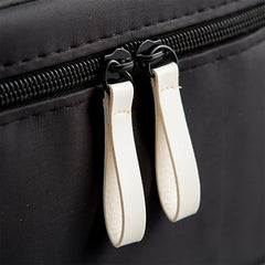 Portable Top Handle Cosmetic Bag Zipper Brush Organizer Makeup Storage Bag