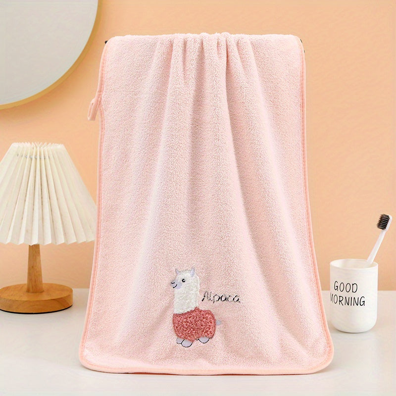 2pcs Embroidered Hand Towel Set Soft Skin-friendly Face Towel
