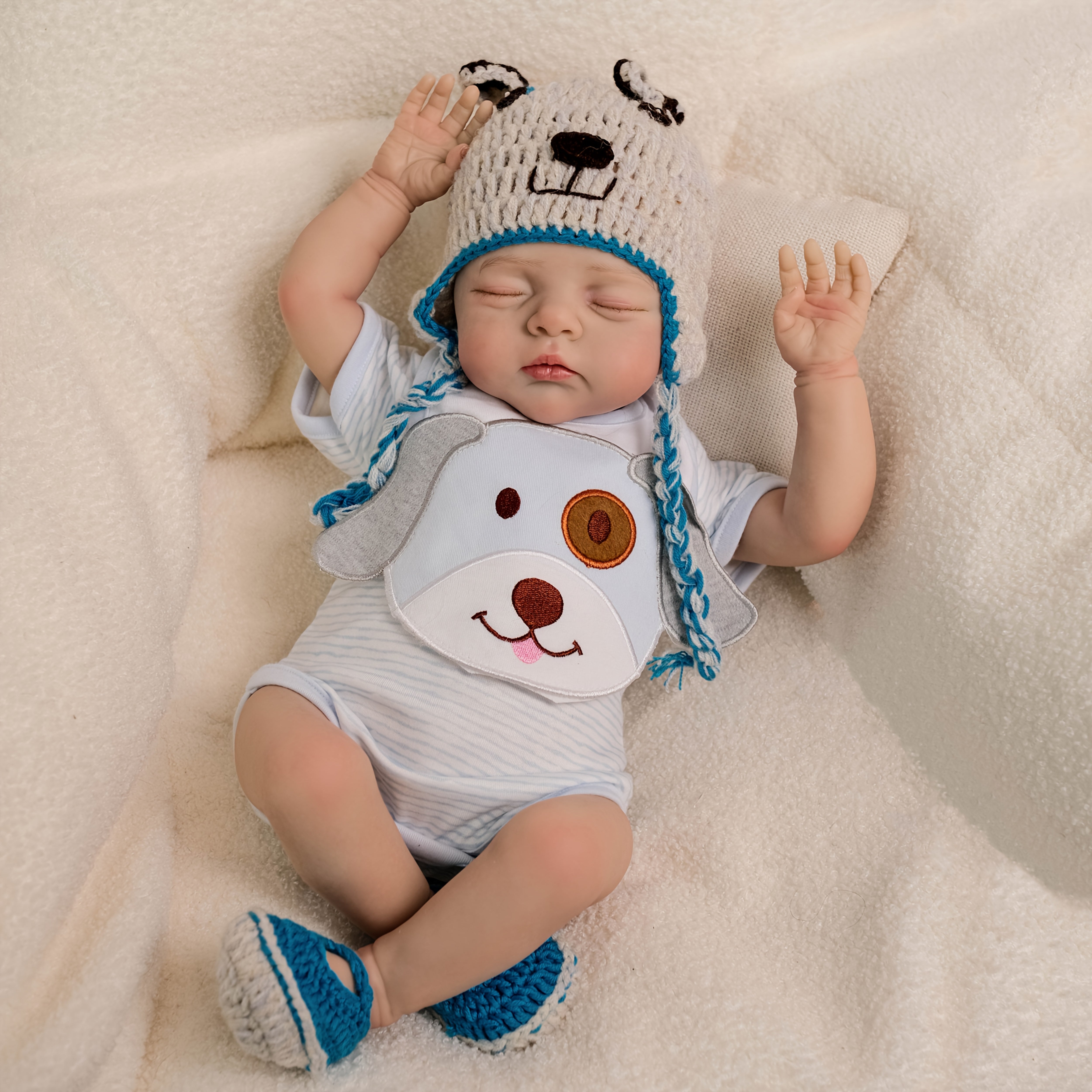 Handcrafted Reborn Baby Doll with Cloth Body - Realistic & Pink Options