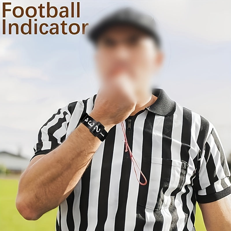 2pcs Wrist Indicator Rugby Referee Counting Chain Clip Football Yard Markers