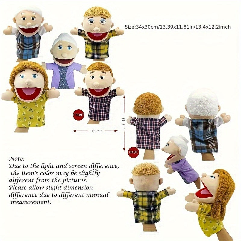 Interactive Plush Toy with Mouth Openings for Storytelling and Education