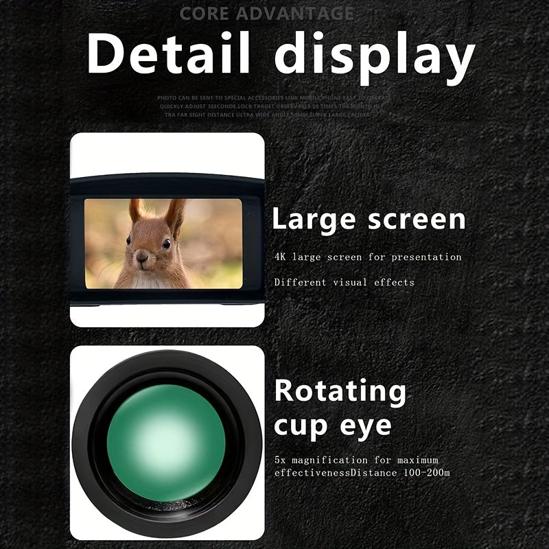 Digital Infrared Night Vision Binoculars with 7" Screen & 5X Zoom