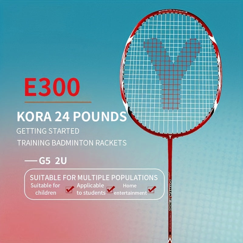 Versatile Carbon Badminton Racket with Overgrips
