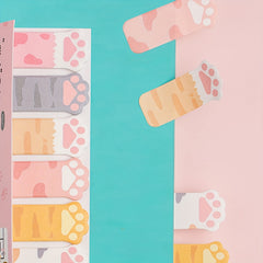 Cat Paw Sticky Note Set with 120 Stickers