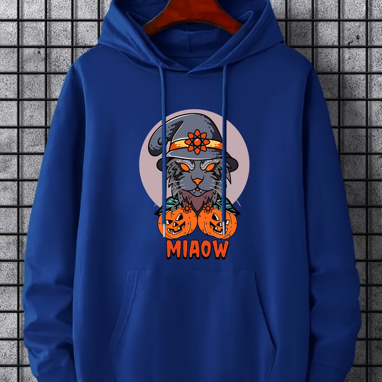 Men's Cartoon Halloween Graphic Hoodie