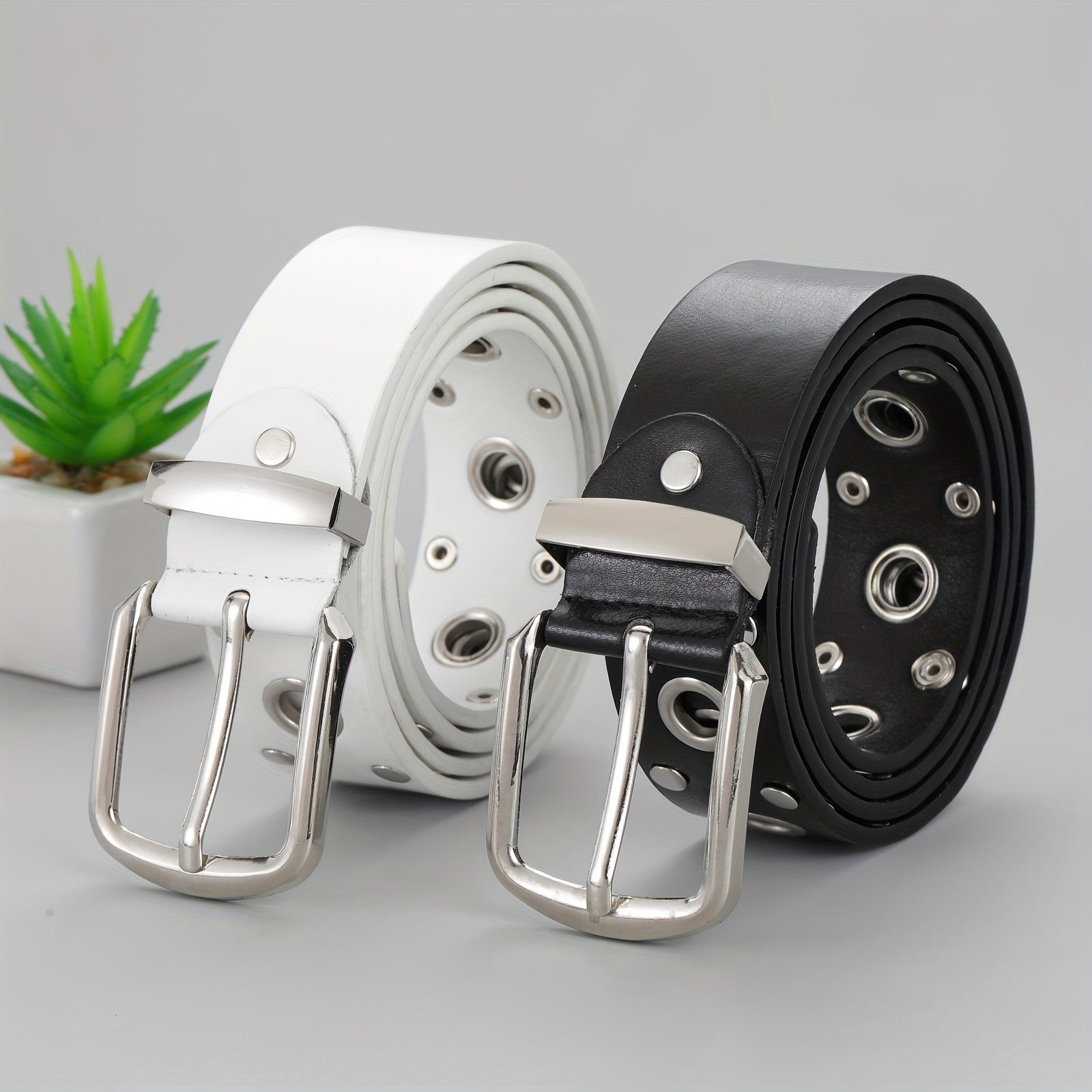 Men's Punch Ring Belt - Pure Leather