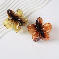 4pcs Flower Hair Clips For Girls Gradient Claw Clips Hair Accessories