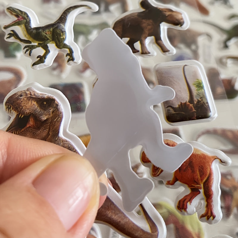 8pcs 3D Dinosaur Bubble Stickers T-Rex Animal Party Home Decoration