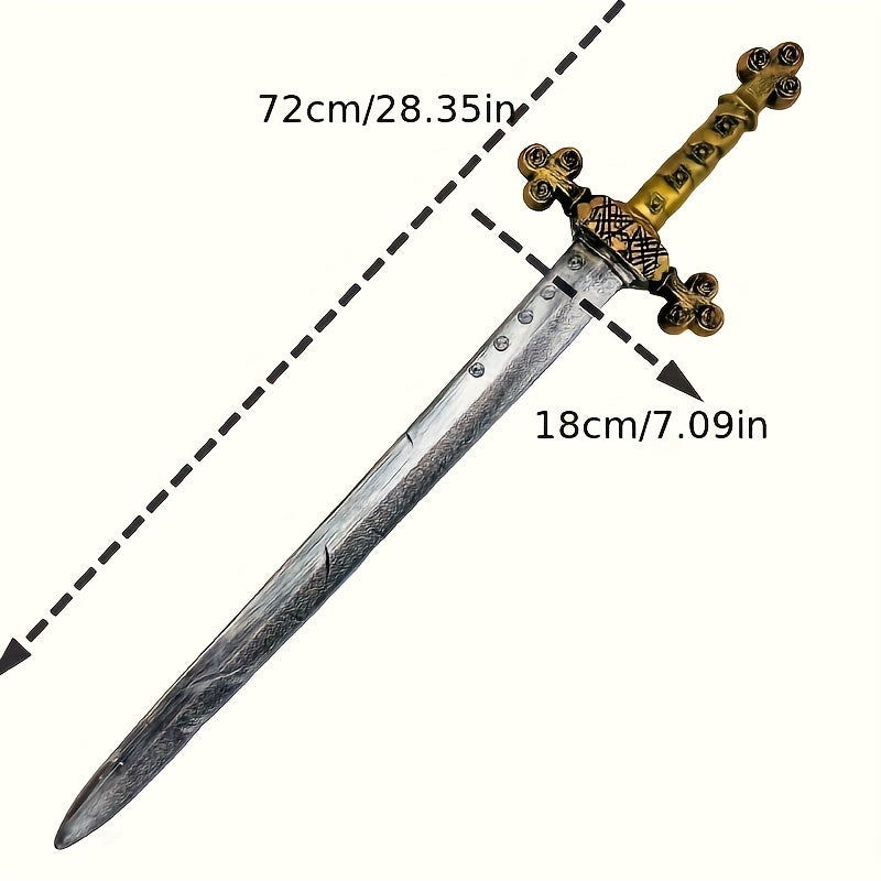 Halloween Western Style Sword Cross Rose Sword for Knight Role Play