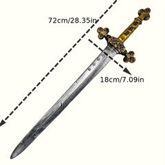 Halloween Western Style Sword Cross Rose Sword for Knight Role Play