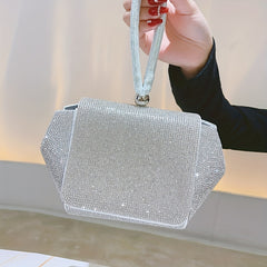 Sparkly Rhinestone Evening Bag Clutch Purse for Women