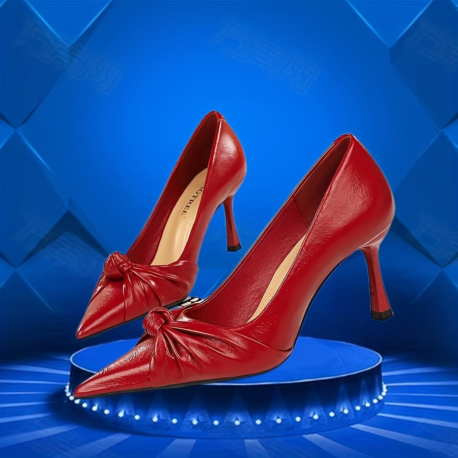 Women's Knot High Heels Stiletto Pumps