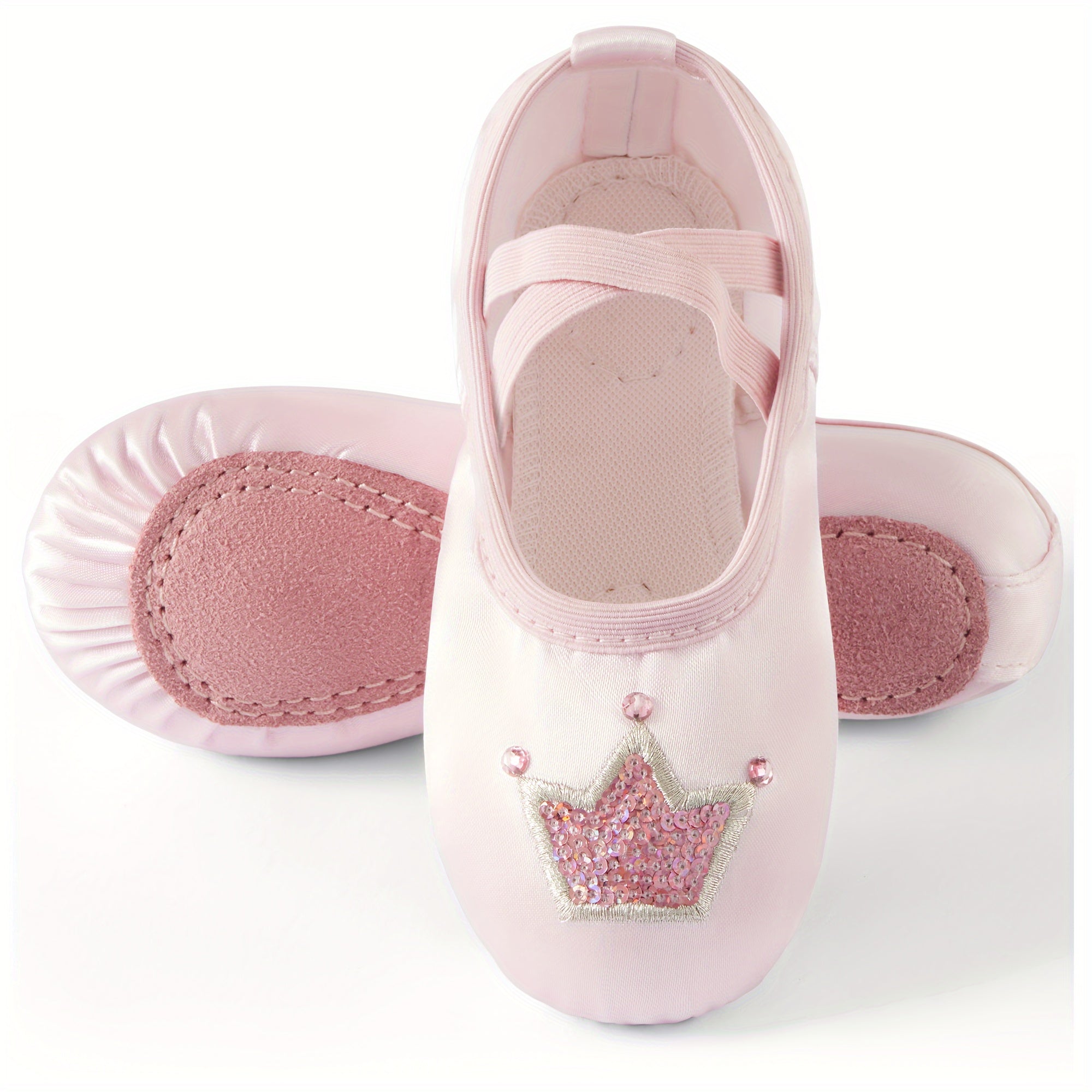 Girl's Solid Dance Shoes Comfy Non Slip Soft Sole Ballet Shoes