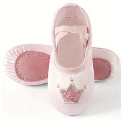Girl's Solid Dance Shoes Comfy Non Slip Soft Sole Ballet Shoes