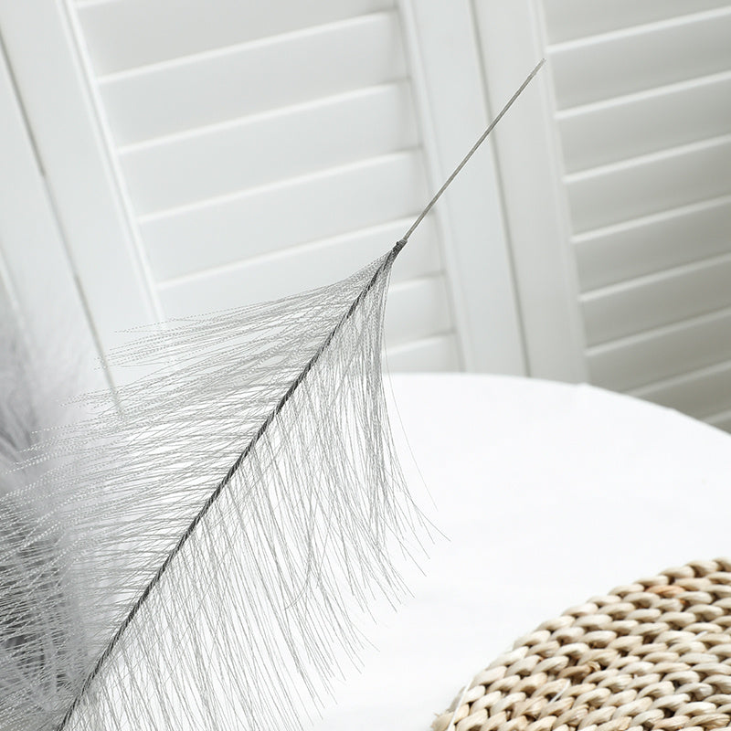 12pcs Boho Faux Pampas Grass Reed Branches for Home Decor and Weddings