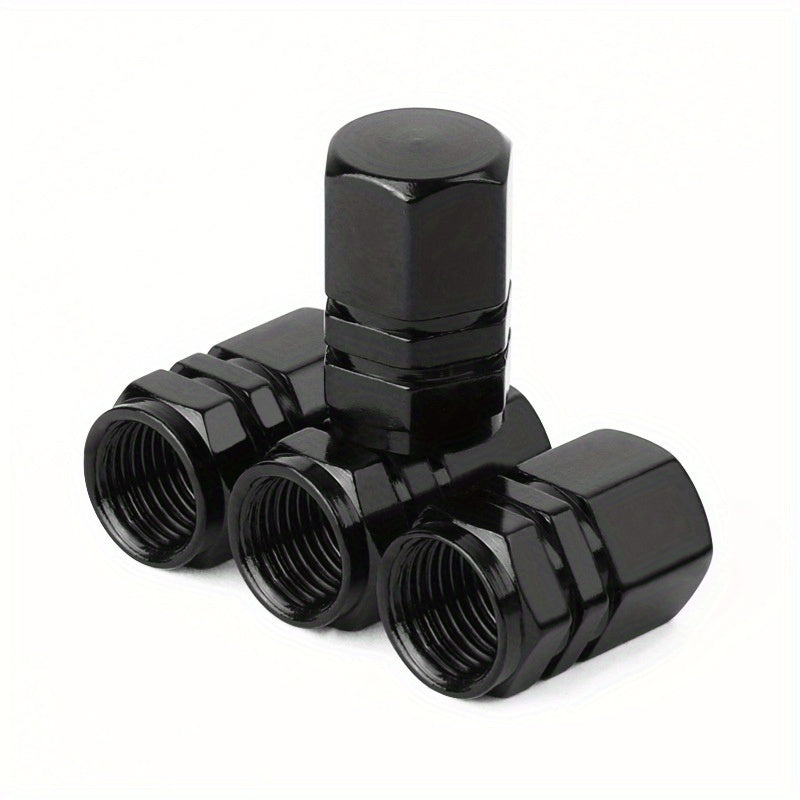4pcs Aluminum Alloy Tire Valve Mouth Cover for Car Motorcycle Truck Bicycle