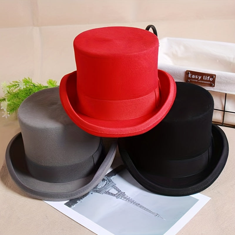 Men's Wool Bowler Hat for Meeting - 56 22.04 22.83inch