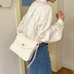 Casual Shoulder Bag PU Leather Crossbody Bag Waterproof Adjustable Strap