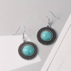 Vintage Turquoise Earrings Women Girls Party Jewelry