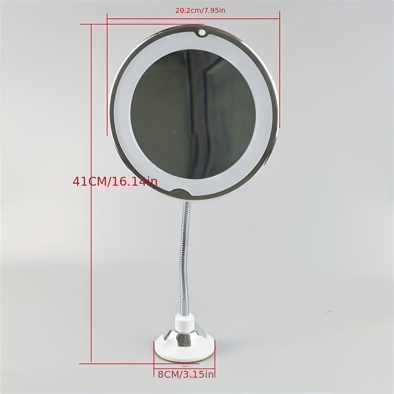 LED Flexible Makeup Mirror 10x Magnifying Mirror With Light