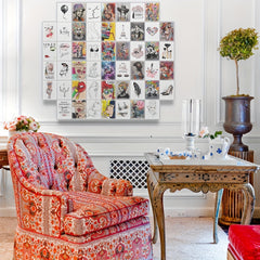 50pcs DIY Graffiti Art Collage Postcard Set for Bedroom & Living Room Decor
