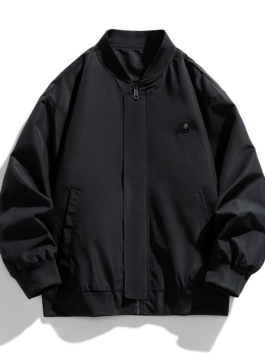 Men's Casual Baseball Collar Jacket Coat For Spring Fall