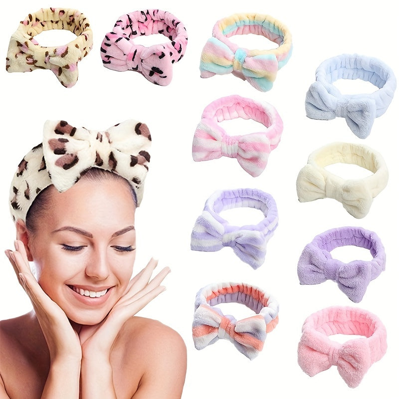 Plush Headband Wash Face Coral Fleece Head Hoop Women's Hair Accessories