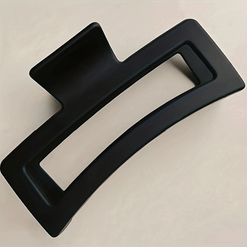 2pcs Oversized Rectangular Frame Hair Claw