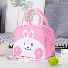 Cartoon Bento Bag Thick Insulated Waterproof Aluminum Film Zipper Storage Bag