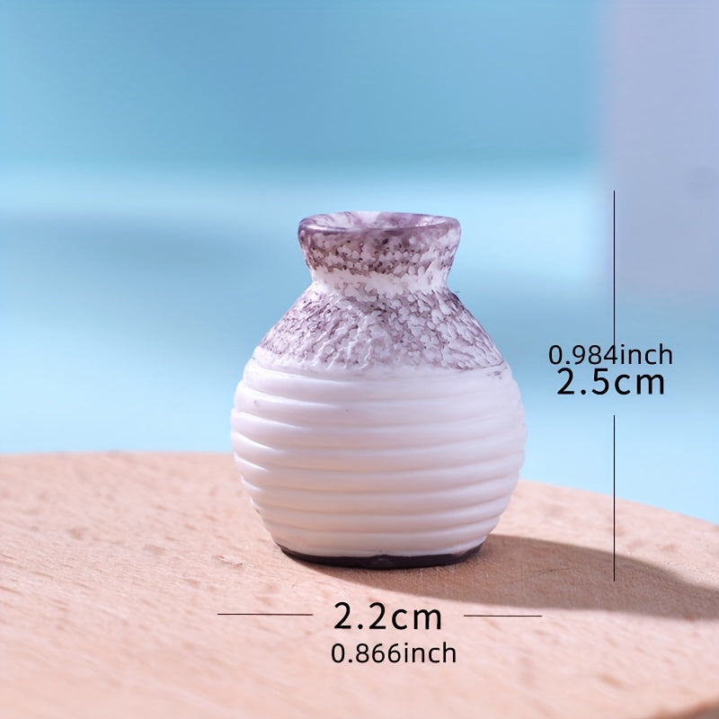Resin Crafts Vase for Succulent Plant Bonsai Decor