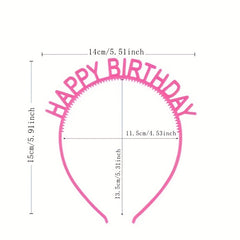 Birthday Tiara Crown Sweet Headband For Girls Women