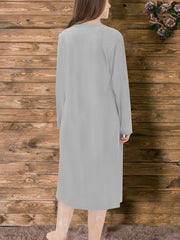  Turkey Print Long Sleeve Tee Nightdress