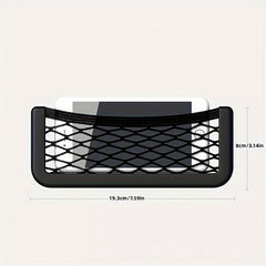 Car Storage Net Box Car Sticker Net Pocket Car Mobile Phone Holder Case